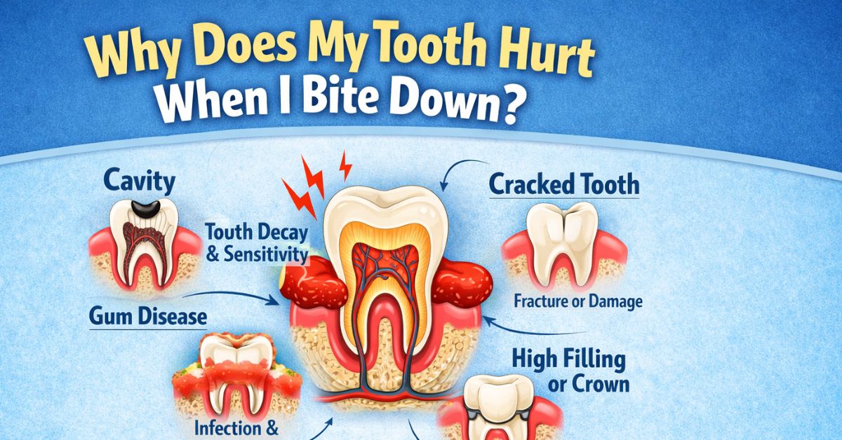why does my tooth hurt when i bite down