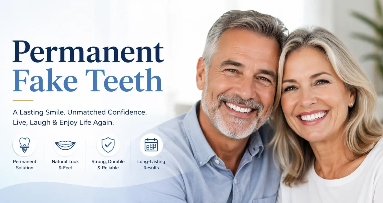 permanent fake teeth