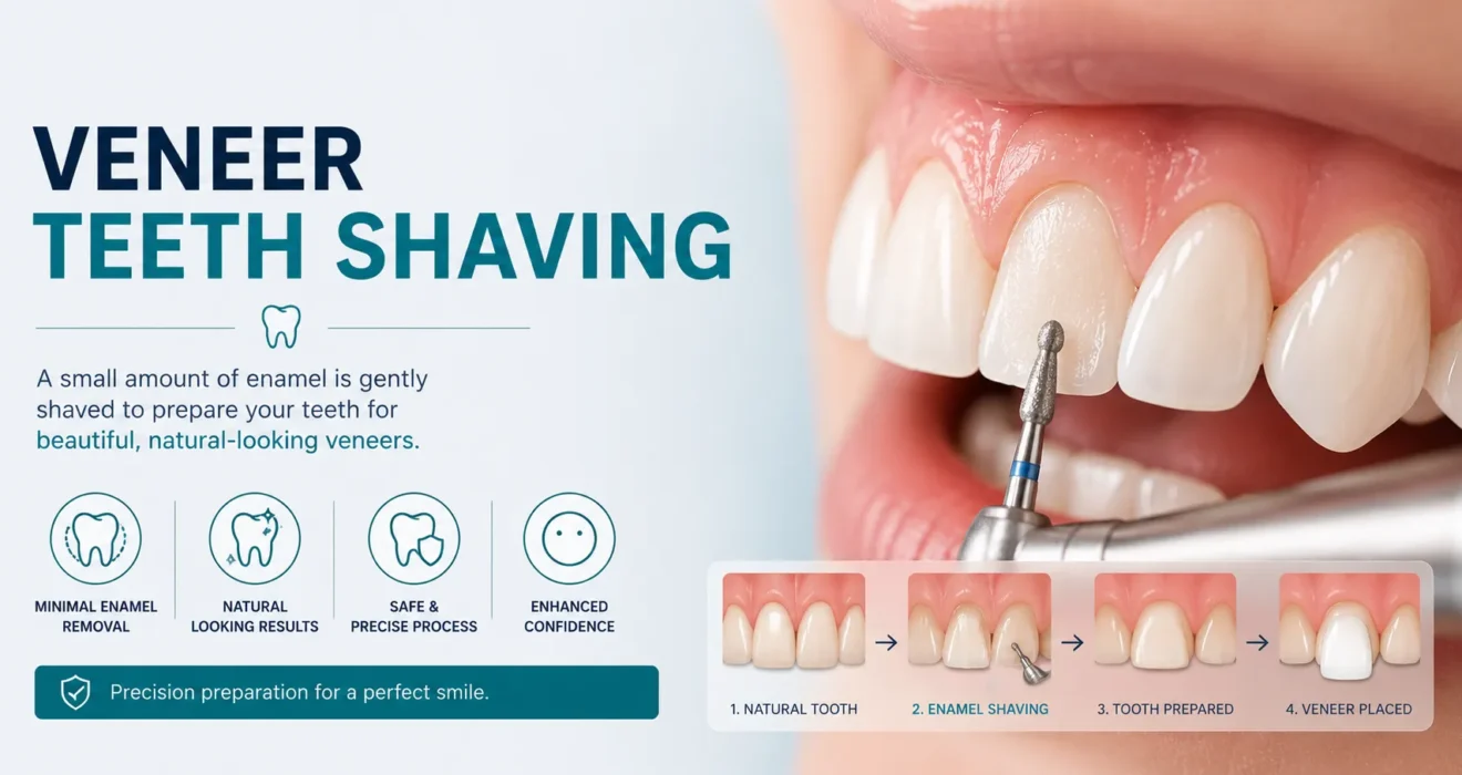 veneer teeth shaving